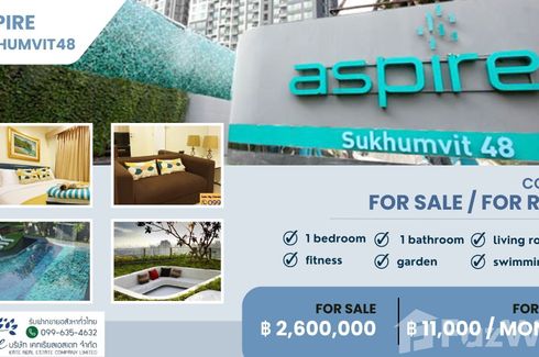 1 Bedroom Condo for sale in Aspire Sukhumvit 48, Phra Khanong, Bangkok near BTS Phra Khanong