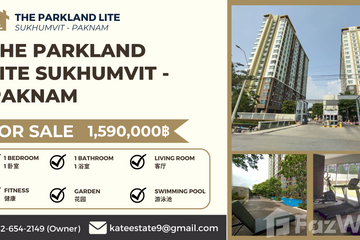 1 Bedroom Condo for rent in The Parkland Lite Sukhumvit - Paknam, Pak Nam, Samut Prakan near BTS Paknam