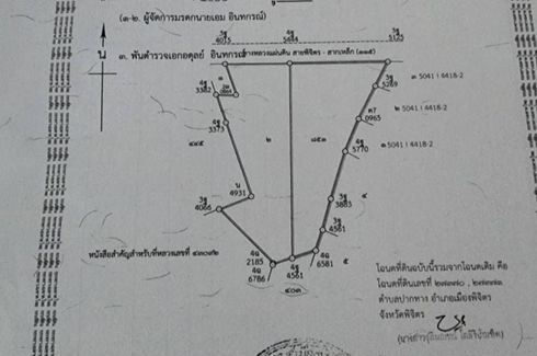 Land for sale in Pak Thang, Phichit