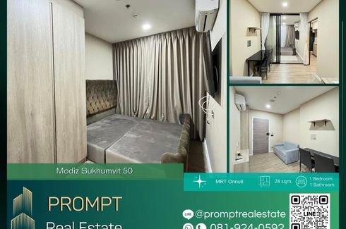 1 Bedroom Condo for rent in Modiz Sukhumvit 50, Phra Khanong, Bangkok near BTS On Nut