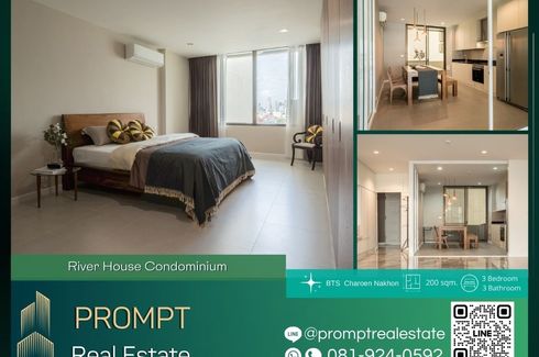 3 Bedroom Condo for rent in River House Condominium, Khlong San, Bangkok near BTS Khlong San