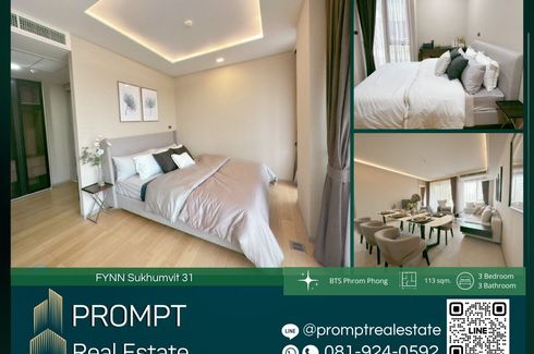 3 Bedroom Condo for rent in FYNN Sukhumvit 31, Khlong Toei Nuea, Bangkok near MRT Sukhumvit