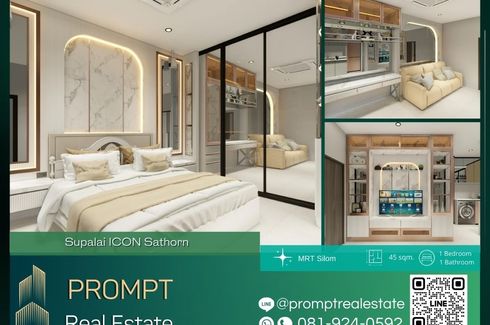 1 Bedroom Condo for rent in Supalai Icon Sathorn, Thung Maha Mek, Bangkok near MRT Lumpini