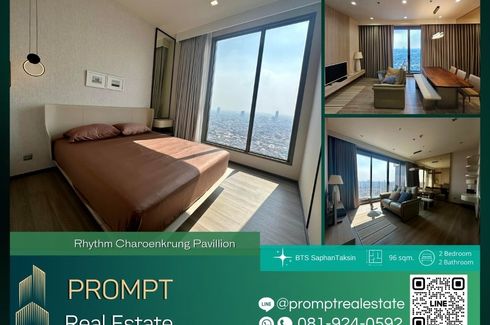 2 Bedroom Condo for rent in RHYTHM Charoenkrung Pavillion, Wat Phraya Krai, Bangkok near BTS Saphan Taksin