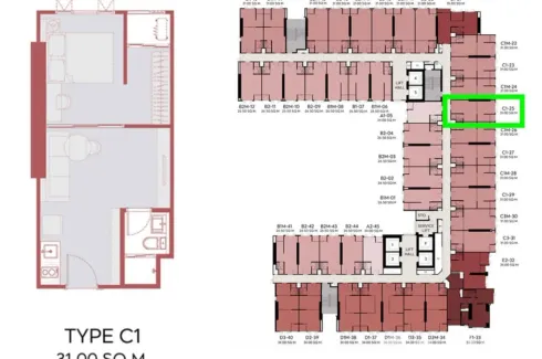 1 Bedroom Condo for sale in Aspire Sukhumvit - Rama 4, Phra Khanong, Bangkok near BTS Phra Khanong