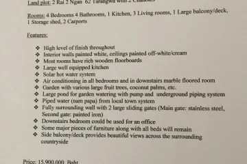 4 Bedroom Villa for sale in Nang Lae, Chiang Rai