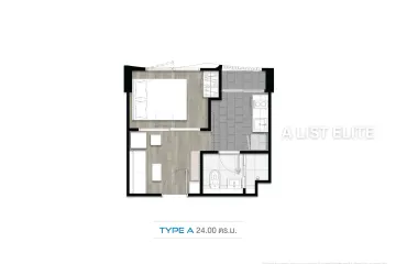 1 Bedroom Condo for sale in Blue Sukhumvit 89, Bang Chak, Bangkok near BTS Bang Chak