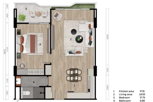 1 Bedroom Condo for sale in Layan Green Park Phase 2, Choeng Thale, Phuket