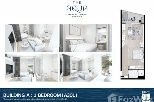 1 Bedroom Condo for sale in The Aqua, Choeng Thale, Phuket