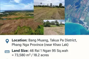 Land for sale in Bang Muang, Phang Nga