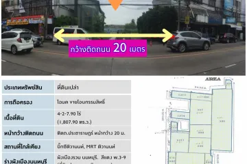 Land for sale in Talat Khwan, Nonthaburi near MRT Ministry of Public Health