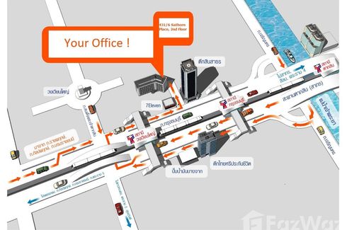 Office for sale in Sathorn Place (Khrungthonburi), Khlong Ton Sai, Bangkok near BTS Wongwian Yai