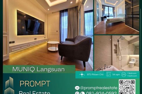 1 Bedroom Condo for rent in MUNIQ Langsuan, Langsuan, Bangkok near BTS Chit Lom