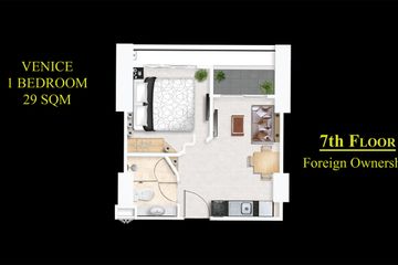 1 Bedroom Condo for sale in Marina Golden Bay, Nong Prue, Chonburi