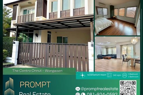 3 Bedroom House for sale in The Centro Onnut-Wongwaen, Lat Krabang, Bangkok