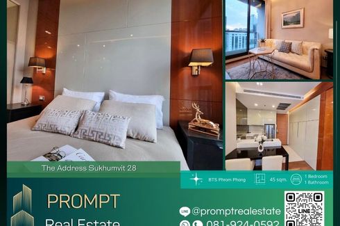 1 Bedroom Condo for rent in The Address Sukhumvit 28, Khlong Tan, Bangkok near BTS Phrom Phong