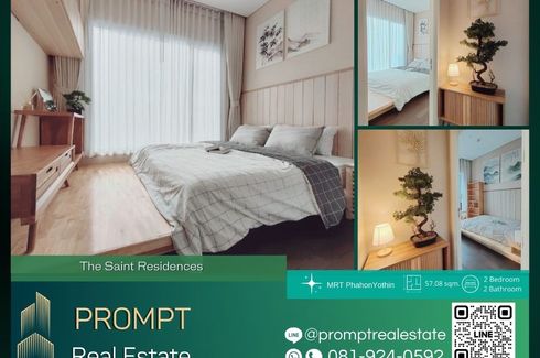 2 Bedroom Condo for rent in The Saint Residences, Chom Phon, Bangkok near MRT Phahon Yothin