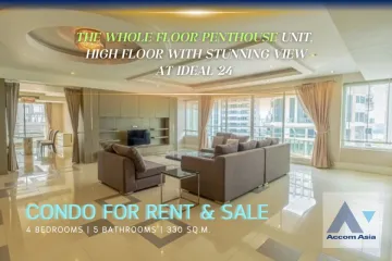 4 Bedroom Condo for rent in Ideal 24, Khlong Tan, Bangkok near BTS Phrom Phong