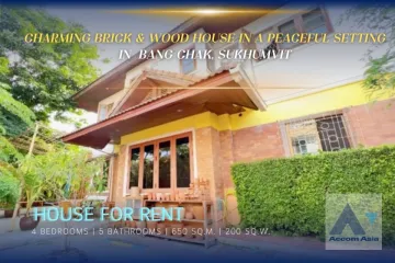 4 Bedroom House for rent in Bang Chak, Bangkok near BTS Punnawithi