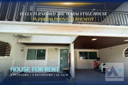 3 Bedroom House for rent in Khlong Tan Nuea, Bangkok