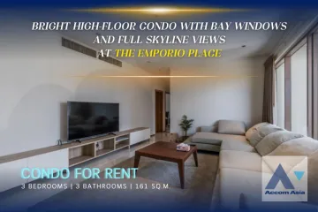 3 Bedroom Condo for rent in The Emporio Place, Khlong Tan, Bangkok near BTS Phrom Phong