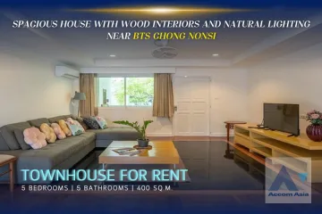 5 Bedroom Townhouse for rent in Thung Wat Don, Bangkok near BTS Saphan Taksin