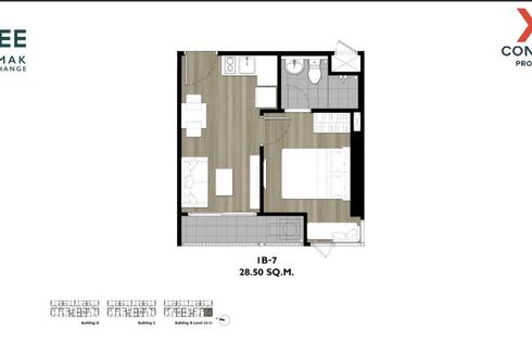 1 Bedroom Condo for sale in The Tree Hua Mak, Hua Mak, Bangkok near Airport Rail Link Hua Mak