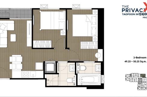 2 Bedroom Condo for sale in The Privacy Taopoon Interchange, Bang Sue, Bangkok near MRT Tao Poon
