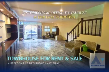 4 Bedroom Townhouse for rent in Khlong Tan Nuea, Bangkok