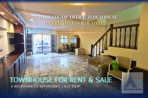 4 Bedroom Townhouse for rent in Khlong Tan Nuea, Bangkok