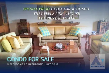 3 Bedroom Condo for sale in Oriental Towers, Khlong Tan Nuea, Bangkok near BTS Thong Lo