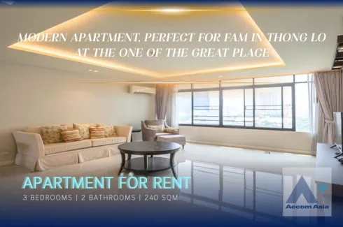 3 Bedroom Apartment for rent in Khlong Tan Nuea, Bangkok