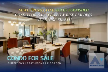 3 Bedroom Condo for sale in Le Nice Ekamai, Phra Khanong Nuea, Bangkok near BTS Ekkamai