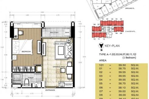 1 Bedroom Condo for sale in TC Green, Huai Khwang, Bangkok near MRT Phetchaburi