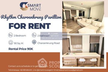 2 Bedroom Condo for rent in RHYTHM Charoenkrung Pavillion, Wat Phraya Krai, Bangkok near BTS Saphan Taksin