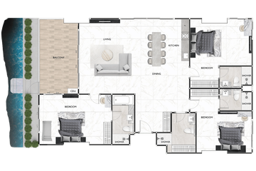 3 Bedroom Condo for sale in Zenith Pattaya ll, 