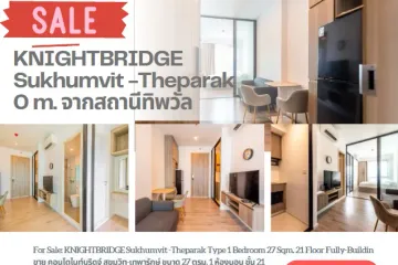 1 Bedroom Condo for sale in Thepharak, Samut Prakan near MRT Thipphawan