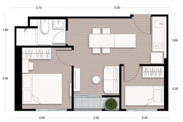 2 Bedroom Condo for rent in Huai Khwang, Bangkok near MRT Phra Ram 9