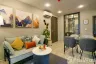2 Bedroom Condo for rent in XT Huaikhwang, Din Daeng, Bangkok near MRT Huai Khwang