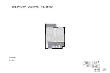 1 Bedroom Condo for sale in Life Phahon-Ladprao, Chatuchak, Bangkok near BTS Ladphrao Intersection