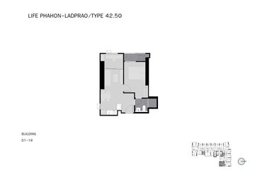 1 Bedroom Condo for sale in Life Phahon-Ladprao, Chatuchak, Bangkok near BTS Ladphrao Intersection