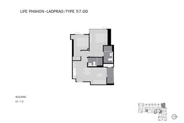 2 Bedroom Condo for sale in Life Phahon-Ladprao, Chatuchak, Bangkok near BTS Ladphrao Intersection