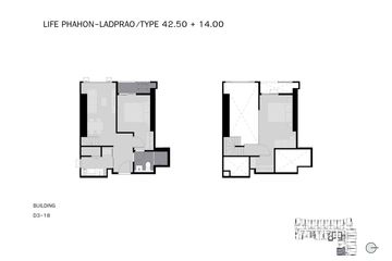 1 Bedroom Condo for sale in Life Phahon-Ladprao, Chatuchak, Bangkok near BTS Ladphrao Intersection