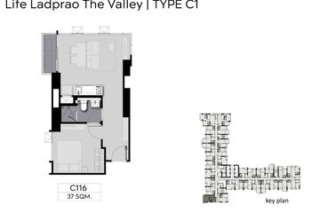 1 Bedroom Condo for sale in Life Ladprao Valley, Chom Phon, Bangkok near BTS Ladphrao Intersection
