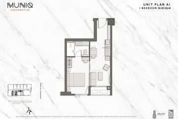 1 Bedroom Condo for sale in MUNIQ Sukhumvit 23, Khlong Toei Nuea, Bangkok near MRT Sukhumvit