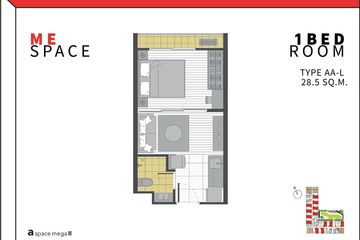 1 Bedroom Condo for sale in A Space Mega 2, Bang Kaeo, Samut Prakan