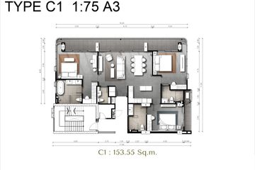 3 Bedroom Condo for sale in The Panora Estuaria, Na Jomtien, Chonburi