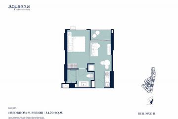 1 Bedroom Condo for sale in Aquarous Jomtien Pattaya, Nong Prue, Chonburi