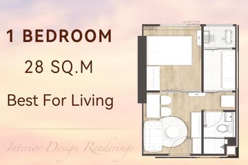 1 Bedroom Condo for sale in The LIVIN Ramkhamhaeng, Hua Mak, Bangkok near MRT Lam Sali