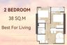2 Bedroom Condo for sale in The LIVIN Ramkhamhaeng, Hua Mak, Bangkok near MRT Lam Sali